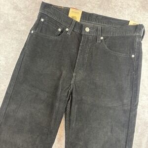 Levis 565 Jeans Mens 32x34 Black Loose Straight Corduroy Y2K Skater Preppy NEW